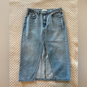 Abercrombie High Rise Denim Skirt